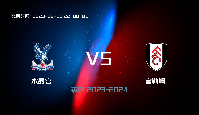 09月23日 英超 水晶宫VS富勒姆 赛事前瞻